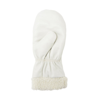 Mitaines d'hiver en cuir fleur de premi&egrave;re qualit&eacute; doubl&eacute;es de boa, Taille Grand, Mitaine Cantin et fils