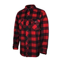 Plaid Solar Fleece Shirt, Men's, Large, Red Cantin et fils