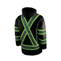 Lined Safety Parka, Black, Large Cantin et fils