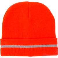 High Visibility Knit Hat with Reflective Stripe, High Visibility Orange, Acrylic Cantin et fils