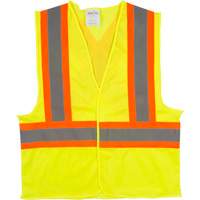 Veste de s&eacute;curit&eacute; pour la circulation, Jaune lime haute visibilit&eacute;, Moyen, Polyester Cantin et fils
