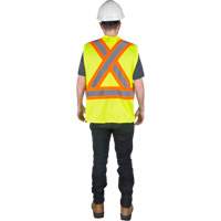 Veste de s&eacute;curit&eacute; pour la circulation, Jaune lime haute visibilit&eacute;, Moyen, Polyester Cantin et fils