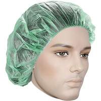 Bonnets bouffants, Polypropyl&egrave;ne, 21", Vert Cantin et fils