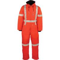 Reflective Insulated Coveralls, Small, Orange Cantin et fils