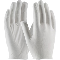 Inspection Gloves, Cotton, Unhemmed Cuff, One Size Cantin et fils