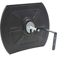 Miroir convexe rectangulaire/rond avec support, 12" h x 18" la, Int&eacute;rieur/Ext&eacute;rieur Cantin et fils