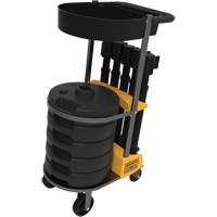 Chariot de transport avec plateau pour barri&egrave;re PLUS, 75' lo, M&eacute;tal, Noir Cantin et fils
