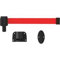 PLUS Wall Mount Barrier System, Plastic, Screw Mount, 15', Red Tape Cantin et fils