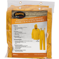 577 3-Piece Rain Suit, Polyester/PVC, 5X-Large, Yellow Cantin et fils