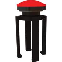 PLUS Barrier System Strobe Light Bracket & Red Strobe Light, Black Cantin et fils