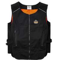 Veste de refroidissement &agrave; changement de phase l&eacute;g&egrave;re avec sachets 6260 Chill-Its, Petit/Moyen, Noir Cantin et fils