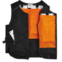Veste de refroidissement &agrave; changement de phase l&eacute;g&egrave;re avec sachets 6260 Chill-Its, Petit/Moyen, Noir Cantin et fils