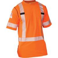 T-shirt &agrave; manches courtes haute visibilit&eacute; Polartec Power Grid, Polyester, Petit, Orange Cantin et fils