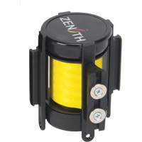 Cassette de ruban magn&eacute;tique pour barri&egrave;re de contr&ocirc;le des foules personnalis&eacute;e, 7', Ruban Jaune Cantin et fils