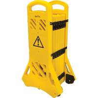 Barri&egrave;re mobile portative, 40" h x 13' lo, Jaune Cantin et fils