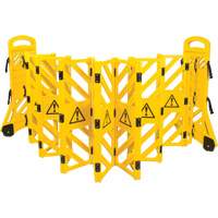 Barri&egrave;re mobile portative, 40" h x 13' lo, Jaune Cantin et fils
