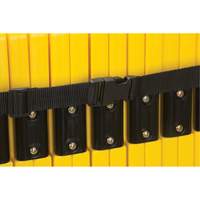 Barri&egrave;re mobile portative, 40" h x 13' lo, Jaune Cantin et fils