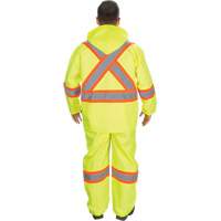 RZ1000 Rain Suit, Polyester, Small, High Visibility Lime-Yellow Cantin et fils