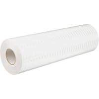 Feuille de rev&ecirc;tement de barricade prismatique de qualit&eacute; &agrave; haute intensit&eacute;, 2" la x 150' lo, 19 mils, Blanc Cantin et fils