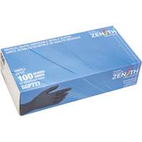 Puncture-Resistant Medical-Grade Disposable Gloves, Small, Nitrile, 5-mil, Powder-Free, Black, Class 2 Cantin et fils