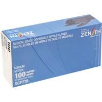 Puncture-Resistant Medical-Grade Disposable Gloves, Medium, Nitrile, 5-mil, Powder-Free, Black, Class 2 Cantin et fils