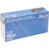 Puncture-Resistant Medical-Grade Disposable Gloves, 2X-Large, Nitrile, 5-mil, Powder-Free, Black, Class 2 Cantin et fils