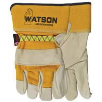 American Roper Gloves, Large, Grain Cowhide Palm, Cotton Inner Lining Cantin et fils