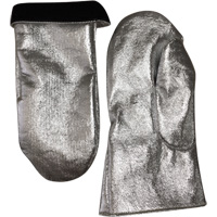Mitaine de soudage r&eacute;sistant &agrave; la chaleur, Carbone aluminis&eacute;/Cuir, Taille unique, Prot&egrave;ge jusqu'&agrave; 800° F (426.66° C) Cantin et fils