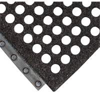 24/Seven&reg; Locksafe&reg; Anti-Fatigue Mat, Honeycomb, 3' x 3' x 5/8", Black, Natural Rubber Cantin et fils