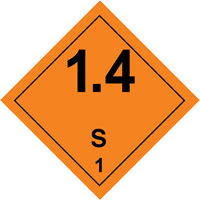 &eacute;tiquettes de manutention de mati&egrave;res dangereuses, 4" lo x 4" la, Noir/orange Cantin et fils