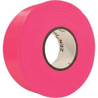 Ruban de signalisation, 1,1875" la x 164' lo, Rose fluorescent Cantin et fils