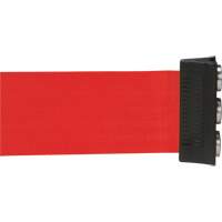 Cassette de ruban magn&eacute;tique pour barri&egrave;re de contr&ocirc;le des foules personnalis&eacute;e, 12', Ruban Rouge Cantin et fils