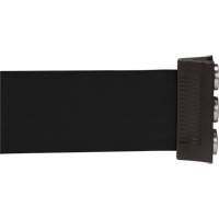 Cassette de ruban magn&eacute;tique pour barri&egrave;re de contr&ocirc;le des foules personnalis&eacute;e, 12', Ruban Noir Cantin et fils