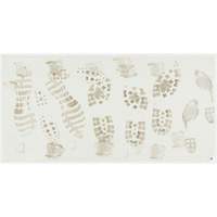 Ensemble de cadre et tapis pelables de salle blanche, &eacute;paisseur 1,57 mils, 18" la, 3' lo x Blanc Cantin et fils