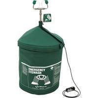 Douche oculaire d'urgence portative en mat&eacute;riau tremp&eacute;, Pressuris&eacute;, Capacit&eacute; 15 gal., Conformit&eacute; ANSI Z358.1 Cantin et fils
