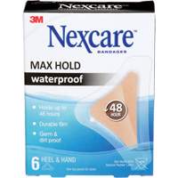 Pansements imperm&eacute;ables &agrave; tenue maximale Nexcare, Main/Talon, 3-1/2", Plastique, St&eacute;rile Cantin et fils