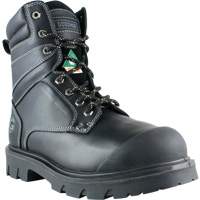Boomerang Work Boots, Leather, Steel Toe, Size 7, Impermeable Cantin et fils