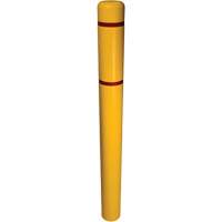 Bollard Cover, 6" Dia. x 52" L, Yellow Cantin et fils