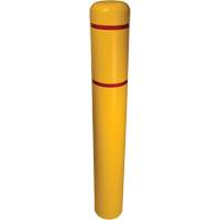 Bollard Cover, 4" Dia. x 54" L, Yellow Cantin et fils