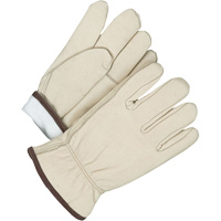 Driver/Roper Gloves, 10, Grain Cowhide Palm, Thinsulate Inner Lining Cantin et fils