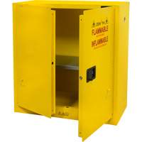 Armoire pour produits inflammables, 30 gal., 2 Porte(s), 43" La x 44" h x 18" p Cantin et fils