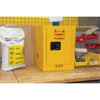 Armoire pour produits inflammables, 4 gal., 1 Porte(s), 17" La x 22" h x 18" p Cantin et fils