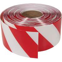 Ruban de marquage tr&egrave;s r&eacute;sistant pour plancher ArmorStripe, 4" x 100', PVC, Rouge et blanc Cantin et fils