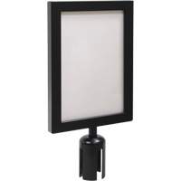 Sign Frame for Crowd Control Post, Black Cantin et fils