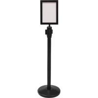 Sign Frame for Crowd Control Post, Black Cantin et fils