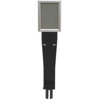 Sign & Dispenser Holder for Crowd Control Post, Black Cantin et fils
