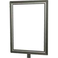Heavy-Duty Vertical Sign Holder for Classic Posts, Satin Chrome Cantin et fils