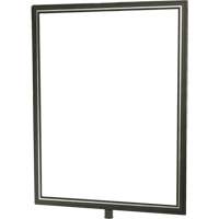 Heavy-Duty Vertical Sign Holder for Classic Posts, Satin Chrome Cantin et fils