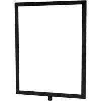 Heavy-Duty Vertical Sign Holder for Classic Posts, Black Cantin et fils