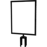 Heavy-Duty Horizontal Sign Holder with Tensabarrier&reg; Post Adapter, Black Cantin et fils